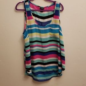 Torrid Tops - Torrid multi color striped sleeveless blouse sz 1 Torrid Tops - Torrid multi color striped sleeveless blouse sz 1